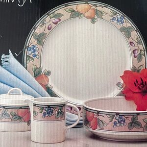 Mikasa Fruit and Floral Dinnerware Set